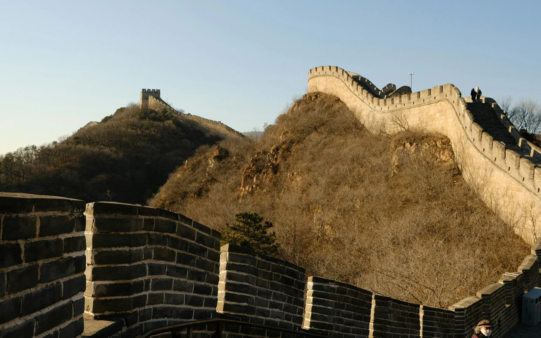 The Badaling Great Wall winding across mountain ridges