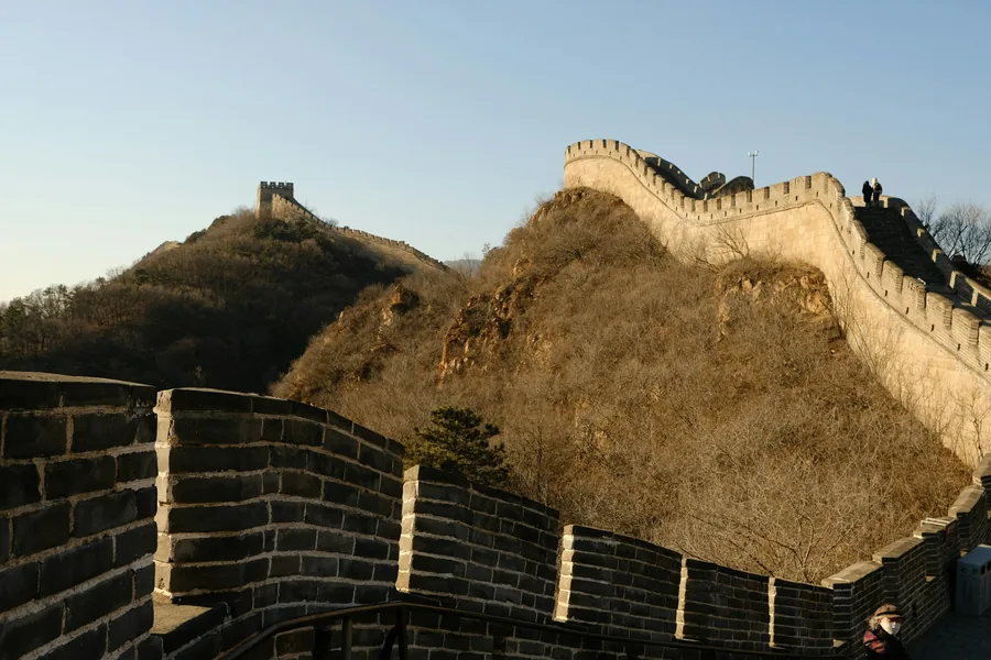 The Badaling Great Wall winding across mountain ridges